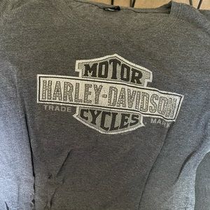 Only worn once Diamond studded Harley Davidson tshirt!